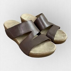 Dansko Lacee Platform Sandals Women’s 7 Leather EU 37